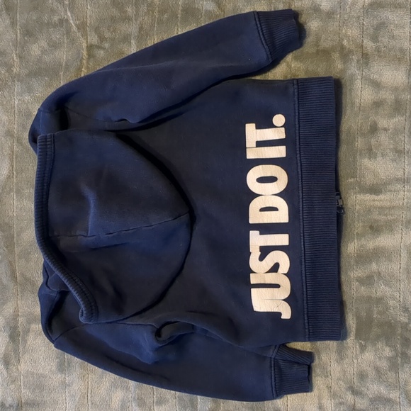 Nike Kids Dark Blue Zip-Up Hoodie - Picture 5 of 15
